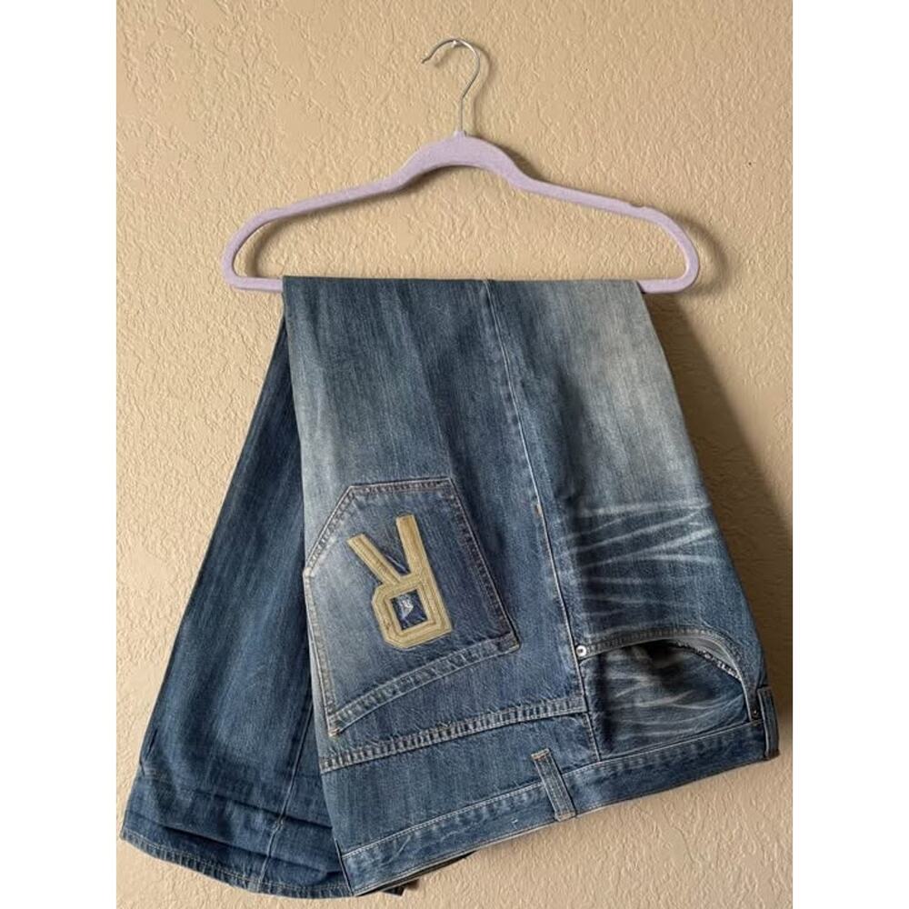Vintage Rocawear Jeans Size 38 Baggy Light Blue Stonewash Y2K
